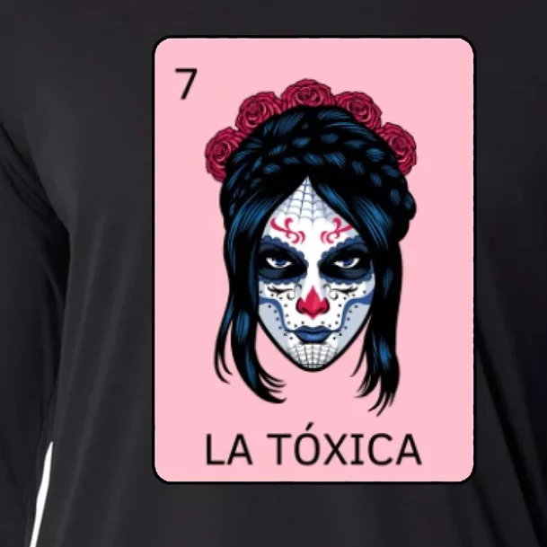 La Toxica Sugar Skull Cooling Performance Long Sleeve Crew