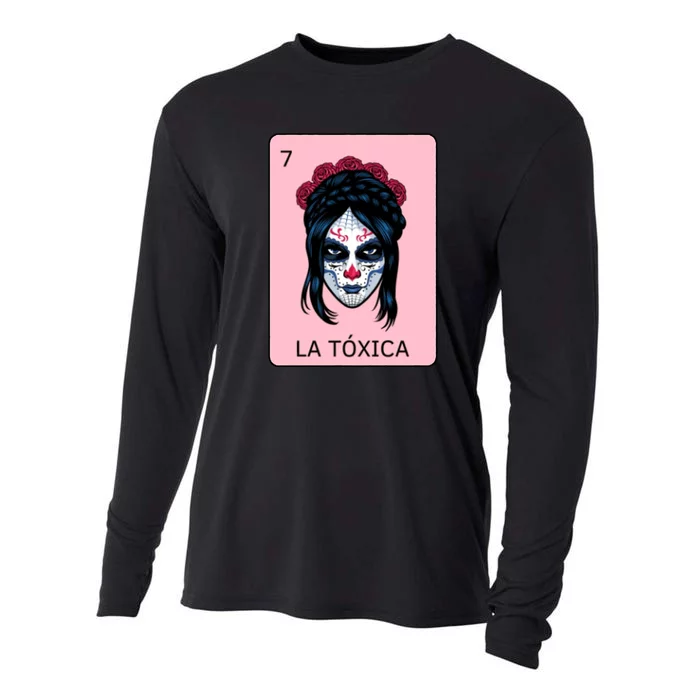 La Toxica Sugar Skull Cooling Performance Long Sleeve Crew