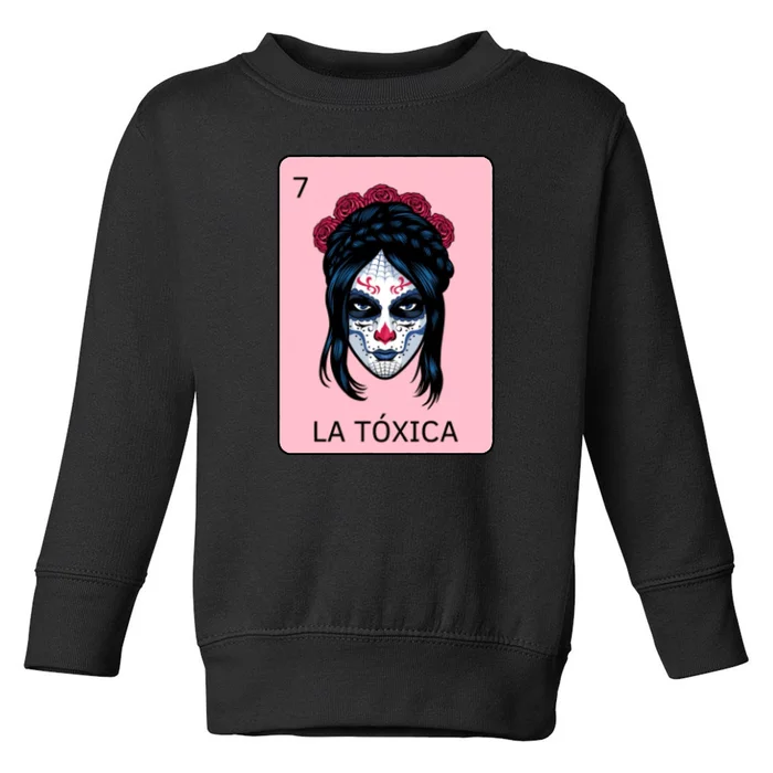 La Toxica Sugar Skull Toddler Sweatshirt