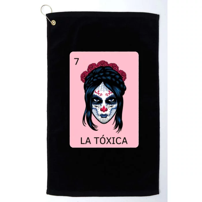 La Toxica Sugar Skull Platinum Collection Golf Towel