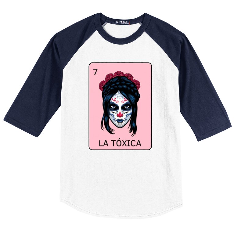 La Toxica Sugar Skull Baseball Sleeve Shirt