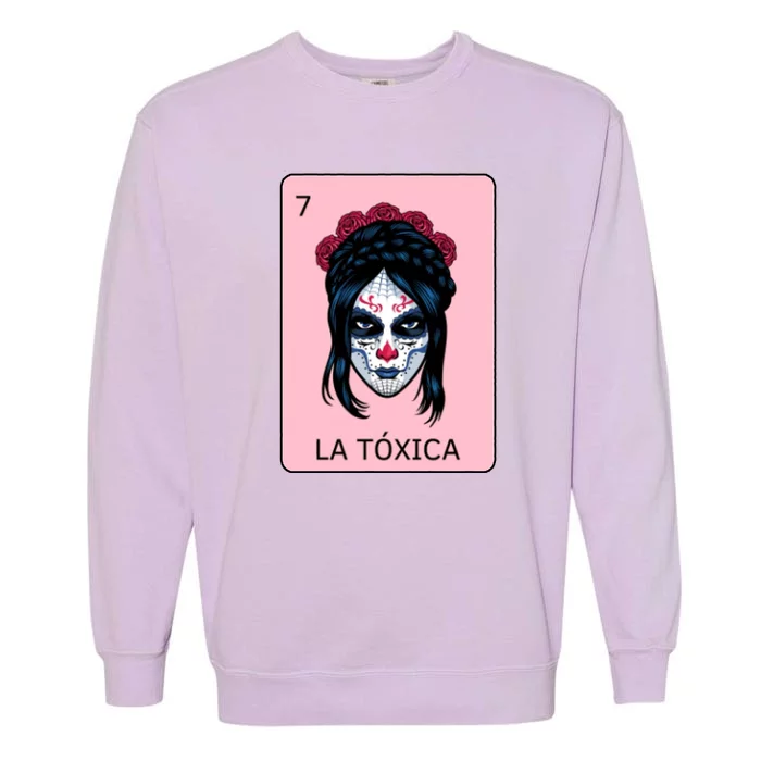 La Toxica Sugar Skull Garment-Dyed Sweatshirt