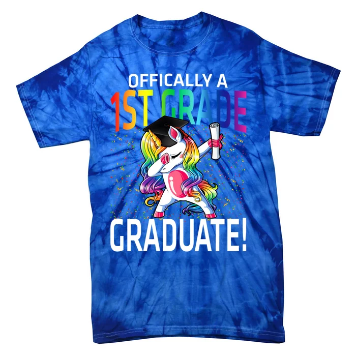 Ly A 1St Grade Graduate Unicorn Cute Gift Tie-Dye T-Shirt