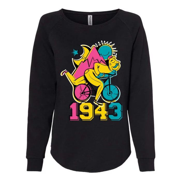 Lsd Acid 1943 Hofn Bicycle Day Psychedelic Trip Lysergic Cute Gift Womens California Wash Sweatshirt