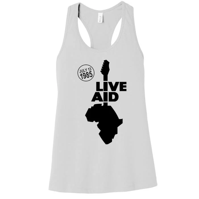 Live Aid 1985 Women's Racerback Tank