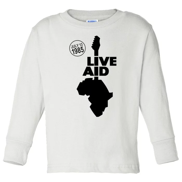 Live Aid 1985 Toddler Long Sleeve Shirt