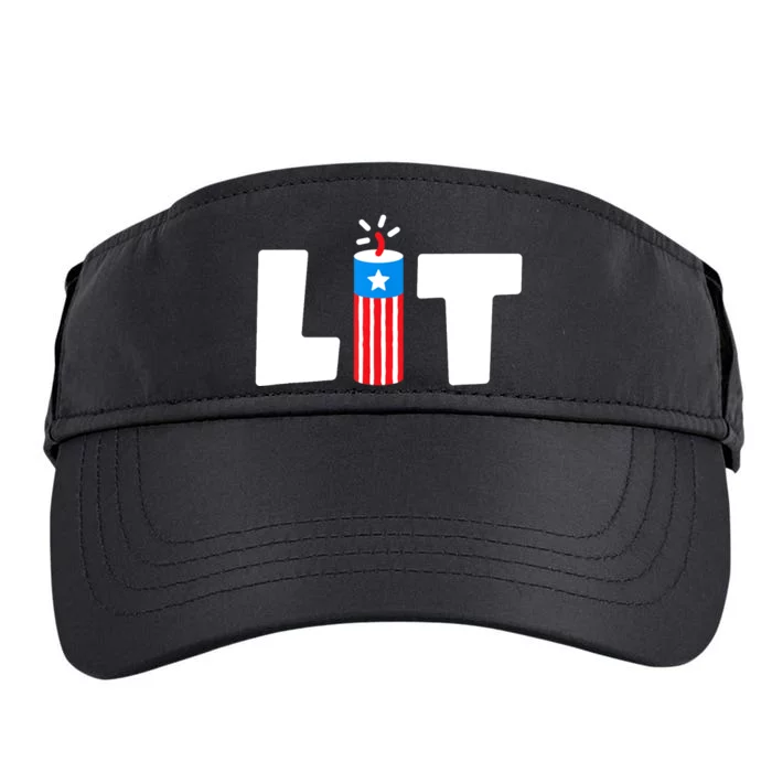 Lit American 4th of July US Patriotic Pride Adult Drive Performance Visor