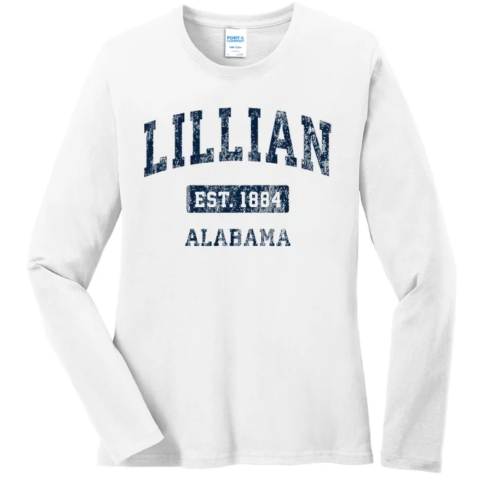 Lillian Alabama Al Vintage Sports Established Ladies Long Sleeve Shirt