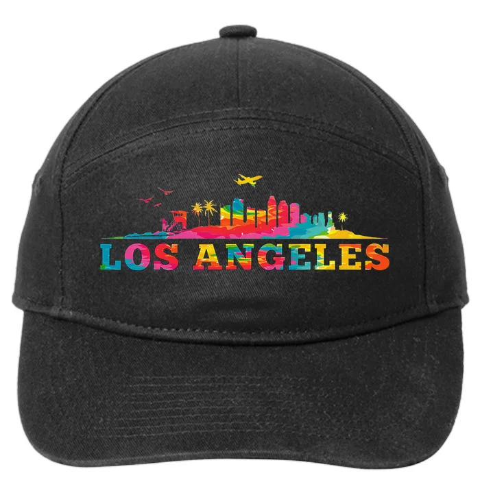 Los Angeles Apparel La Los Angeles Tie Dye 7-Panel Snapback Hat