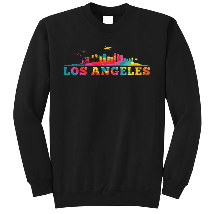 Los Angeles Apparel La Los Angeles Tie Dye Tall Sweatshirt