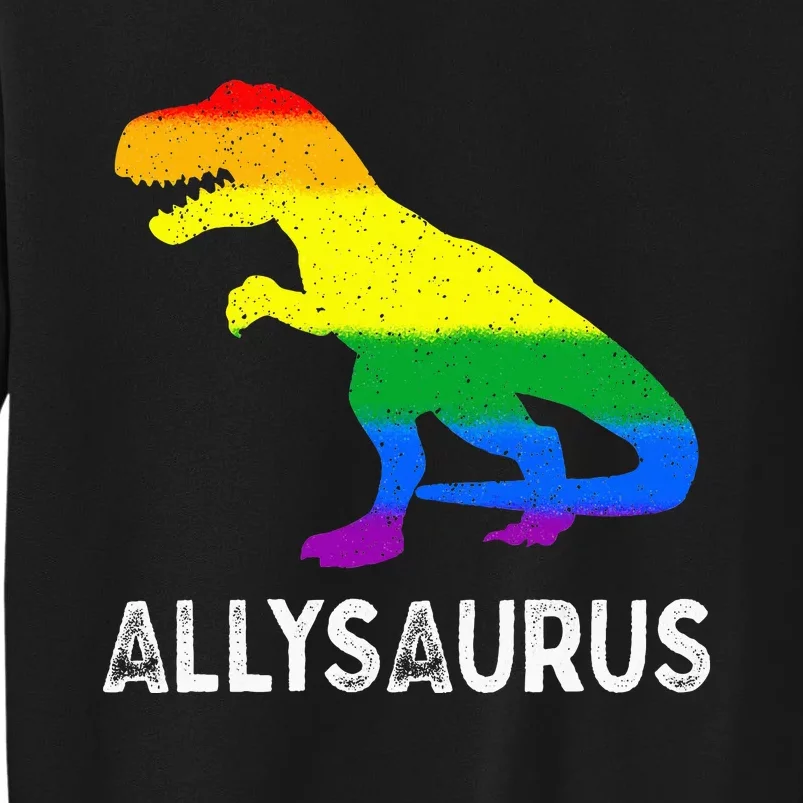 Lgbt Ally Allysaurus Rainbow Dinosaur Pride Month Sweatshirt