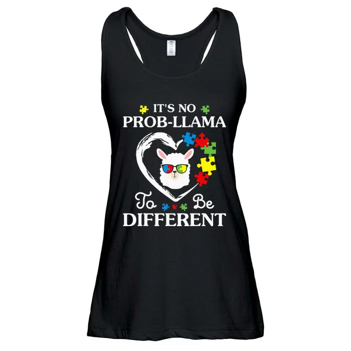 Llama Autism Awareness Gift Be A Little Different Ladies Essential Flowy Tank