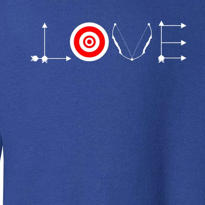 Love Archery Archer Shoot Arrow Gift Toddler Sweatshirt