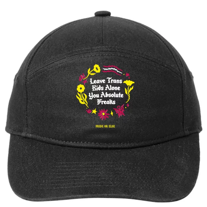 Leave Alone Absolute Freaks Floral 7-Panel Snapback Hat