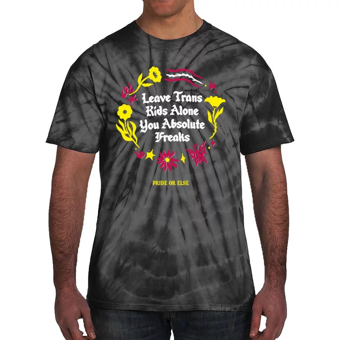 Leave Alone Absolute Freaks Floral Tie-Dye T-Shirt