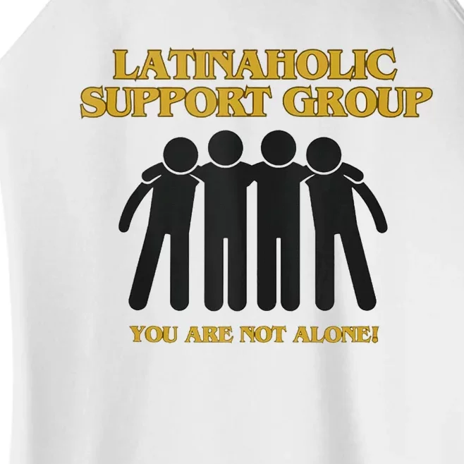 Latinaholic Addiction Awareness You Are Not Alone Women’s Perfect Tri Rocker Tank