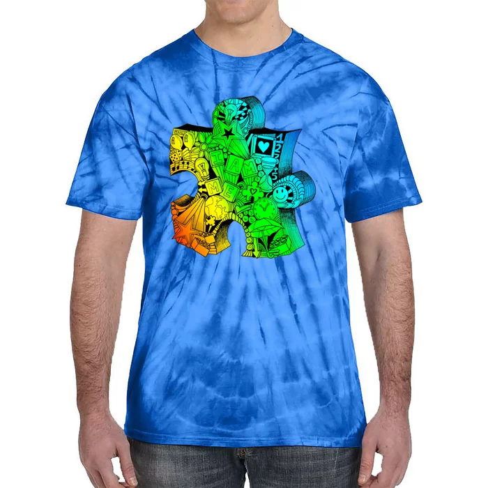 Lgbt Autism Awareness Asd Superhero Great Gift Tie-Dye T-Shirt