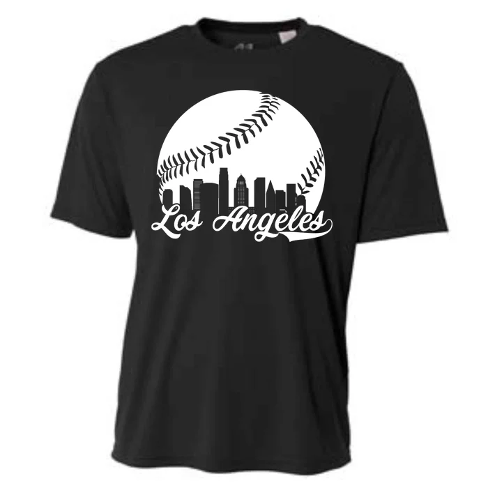 Los Angeles Baseball Vintage LA Fan Gear Cooling Performance Crew T-Shirt