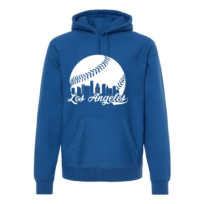 Los Angeles Baseball Vintage LA Fan Gear Premium Hoodie