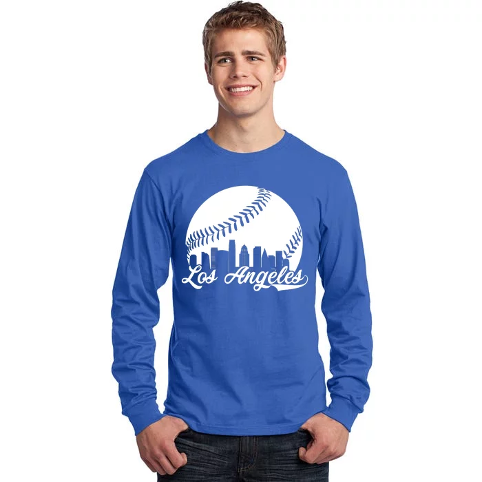 Los Angeles Baseball Vintage LA Fan Gear Tall Long Sleeve T-Shirt