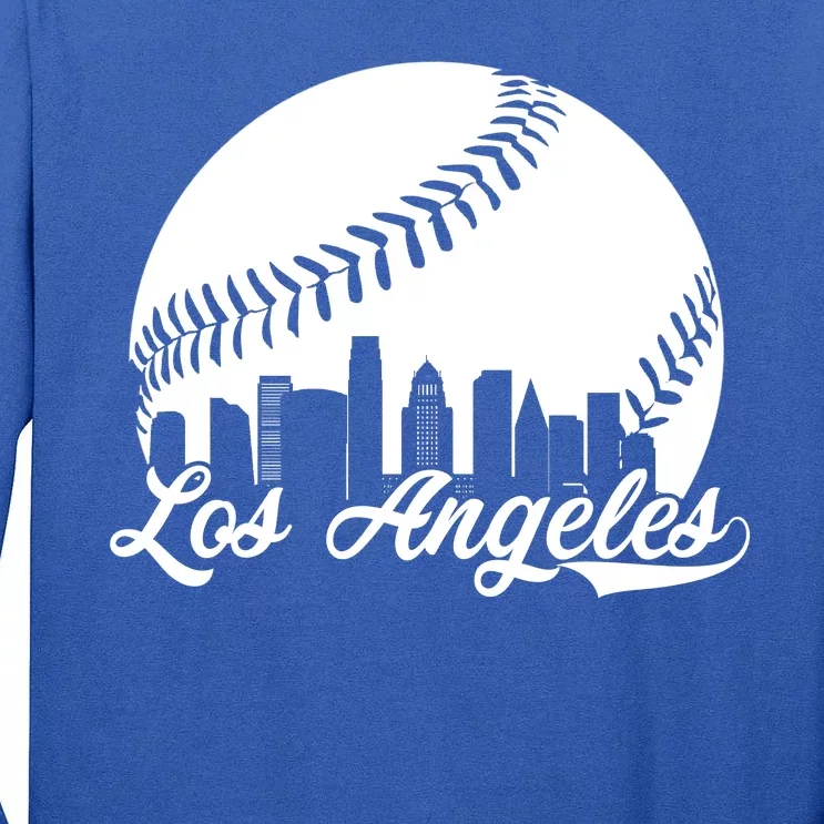 Los Angeles Baseball Vintage LA Fan Gear Tall Long Sleeve T-Shirt