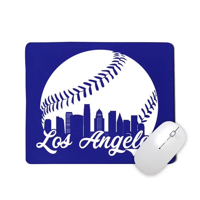 Los Angeles Baseball Vintage LA Fan Gear Mousepad