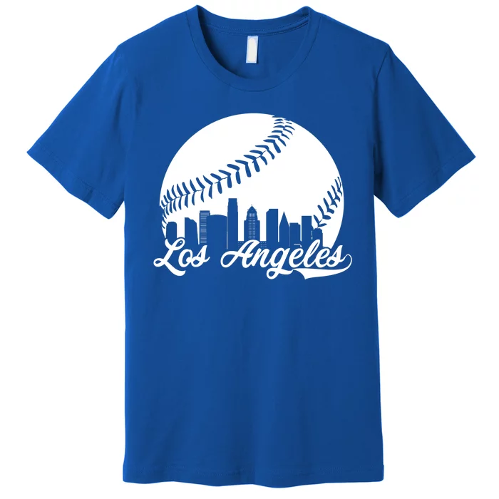 Los Angeles Baseball Vintage LA Fan Gear Premium T-Shirt