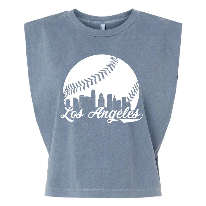 Los Angeles Baseball Vintage LA Fan Gear Garment-Dyed Women's Muscle Tee