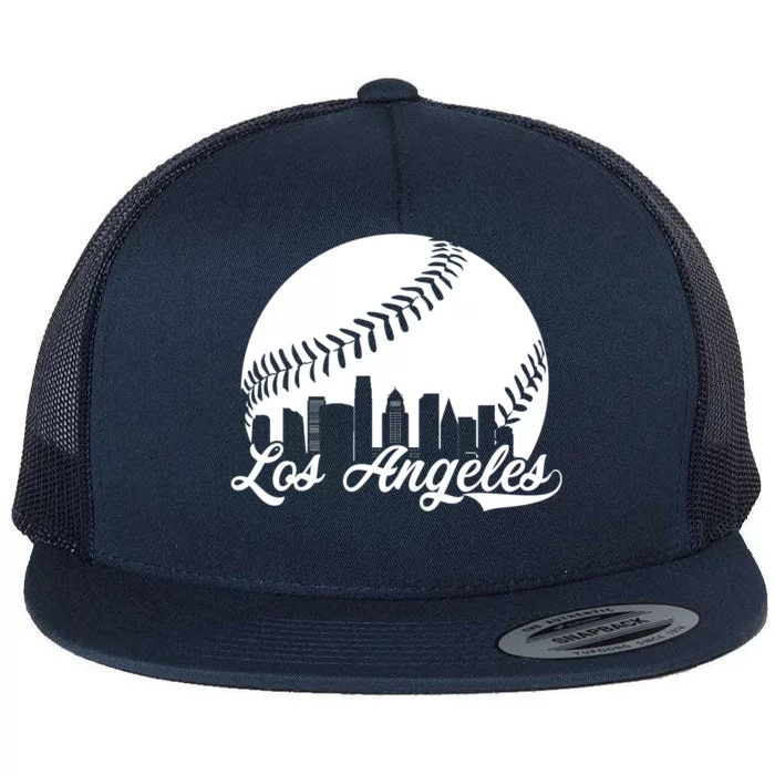 Los Angeles Baseball Vintage LA Fan Gear Flat Bill Trucker Hat