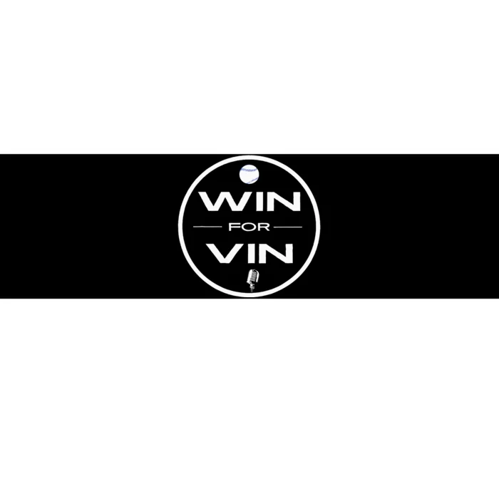 Los Angeles Baseball Win For Vin Microphone Bumper Sticker