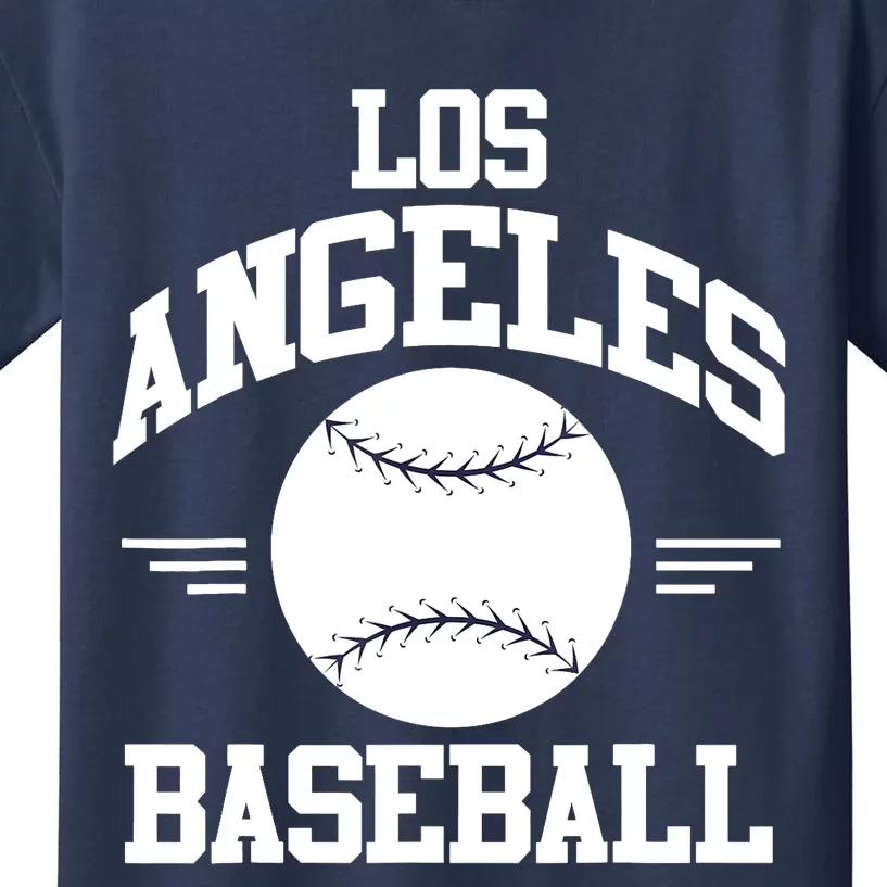 Los Angeles Baseball Fan Kids T-Shirt