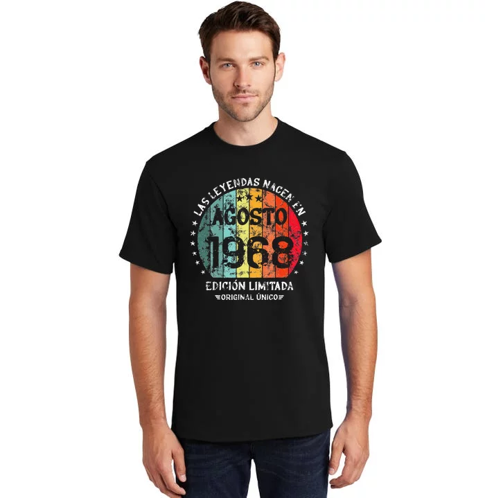 Legends Are Born In August 1968 Retro Limited Edition Tall T-Shirt