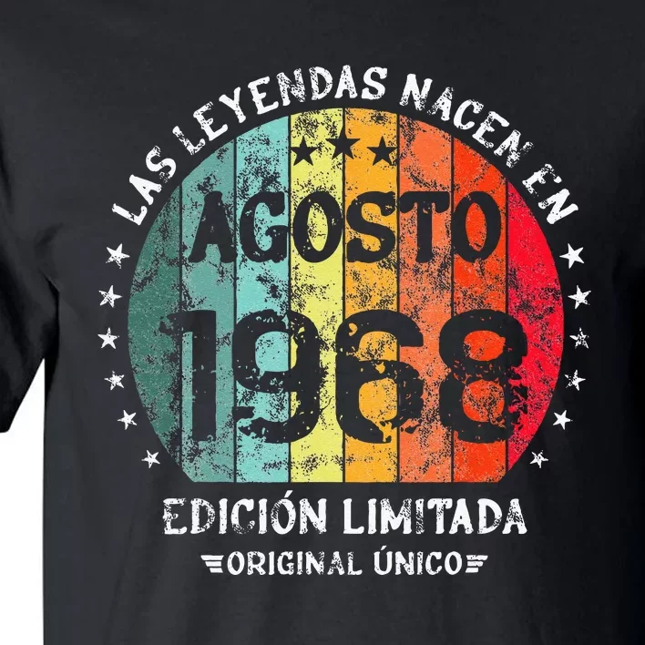 Legends Are Born In August 1968 Retro Limited Edition Tall T-Shirt