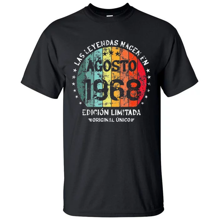 Legends Are Born In August 1968 Retro Limited Edition Tall T-Shirt