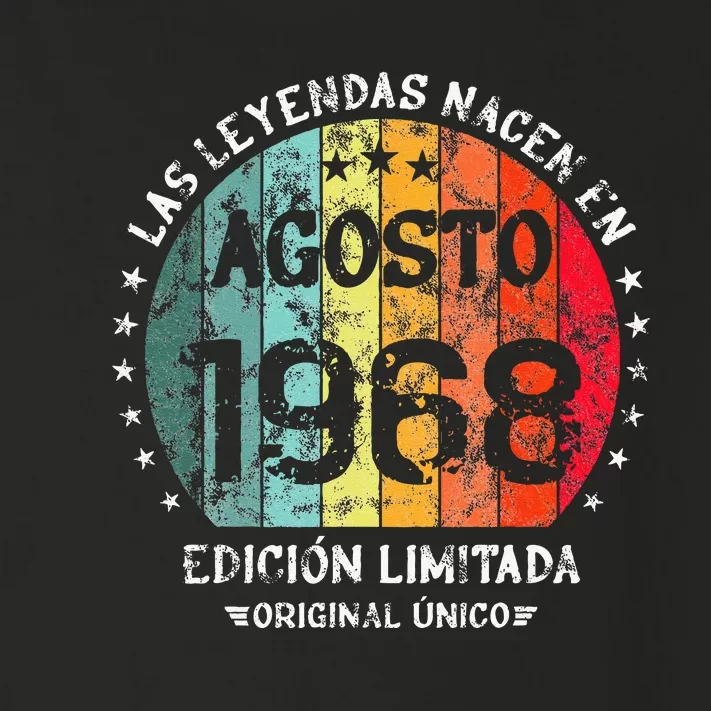 Legends Are Born In August 1968 Retro Limited Edition Toddler Long Sleeve Shirt