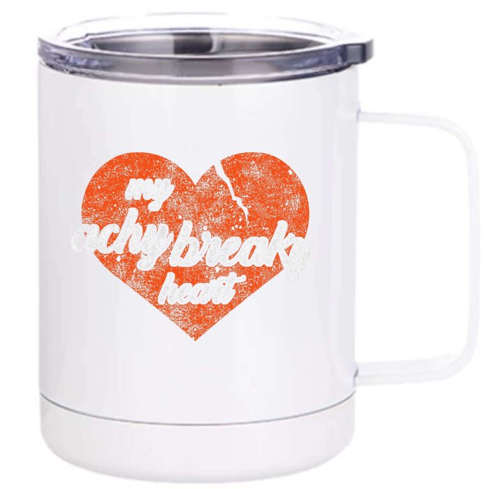 Lyriclyfe Achy Breaky Heart Front & Back 12oz Stainless Steel Tumbler Cup