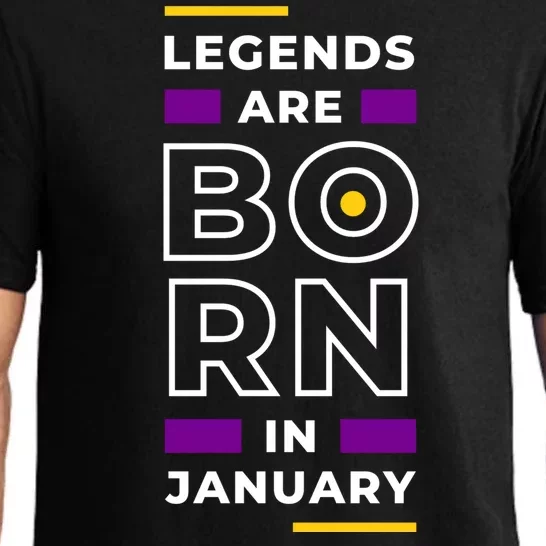 Legends Are Born In January Birthday Pajama Set