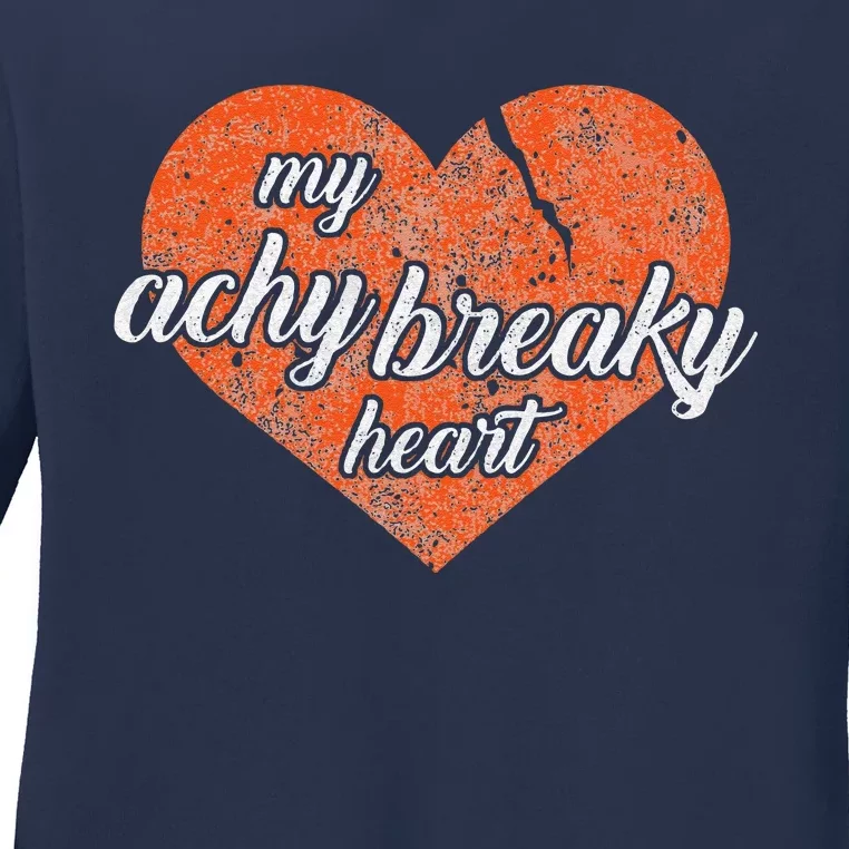 Lyriclyfe Achy Breaky Heart Ladies Long Sleeve Shirt