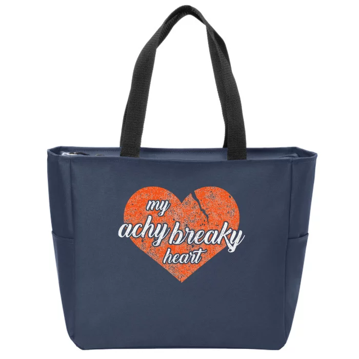 Lyriclyfe Achy Breaky Heart Zip Tote Bag