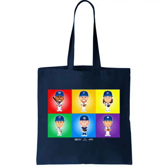 Los Angeles Baseball Rainbow Pride Tote Bag