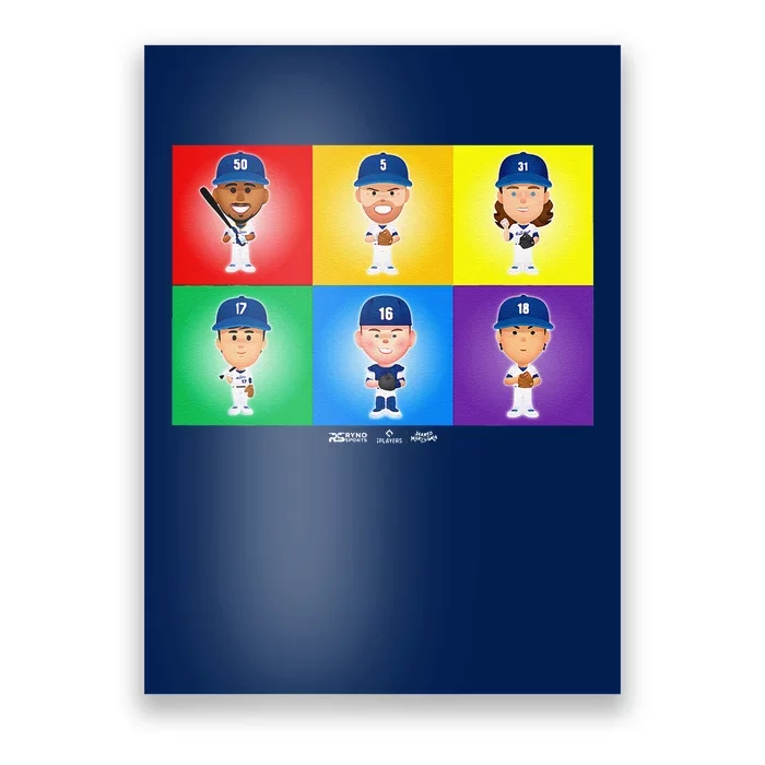 Los Angeles Baseball Rainbow Pride Poster