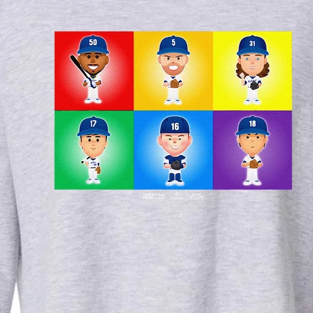 Los Angeles Baseball Rainbow Pride Cropped Pullover Crew