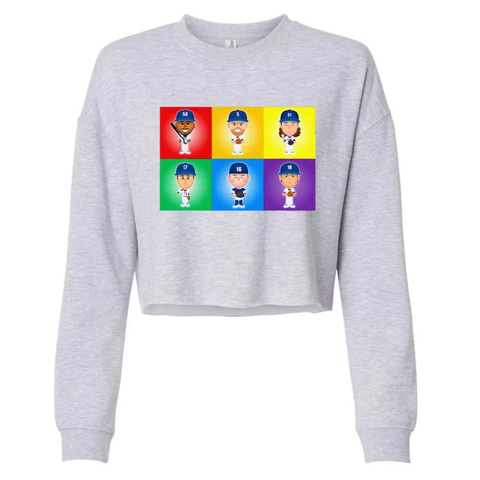 Los Angeles Baseball Rainbow Pride Cropped Pullover Crew