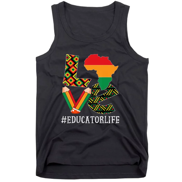 Love Africa Black History Month African American Tank Top