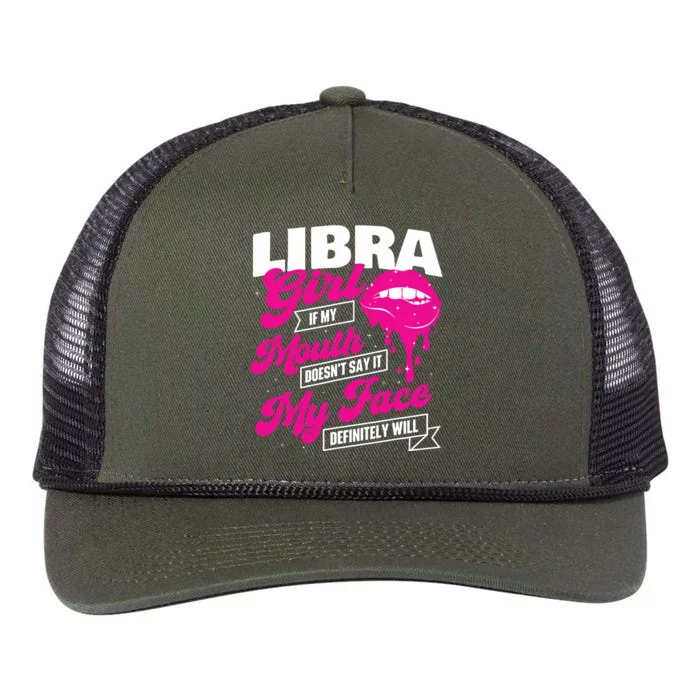 Libra Astrology Birthday Zodiac Sign Retro Rope Trucker Hat Cap