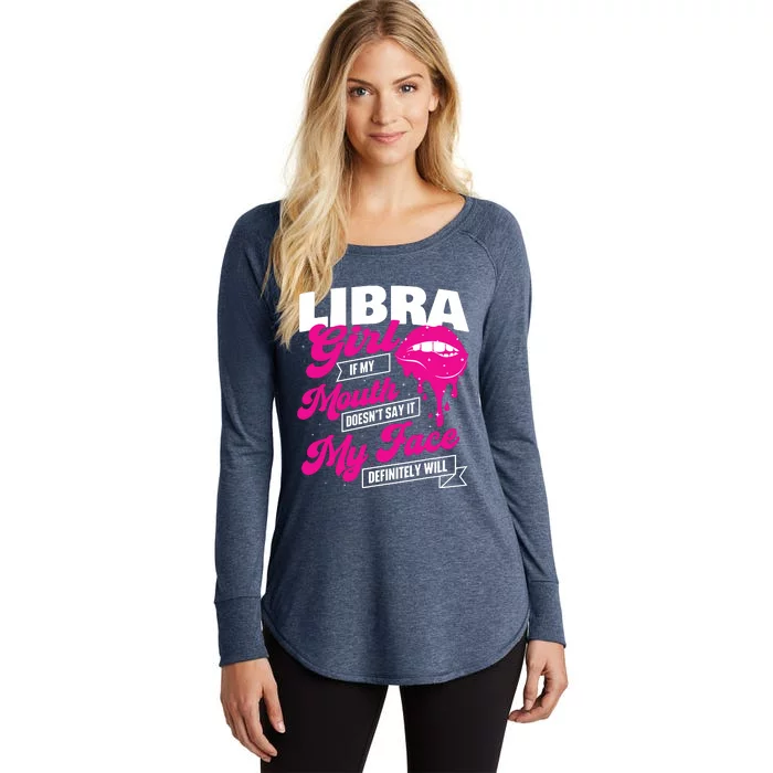 Libra Astrology Birthday Zodiac Sign Women's Perfect Tri Tunic Long Sleeve Shirt