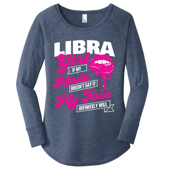 Libra Astrology Birthday Zodiac Sign Women's Perfect Tri Tunic Long Sleeve Shirt