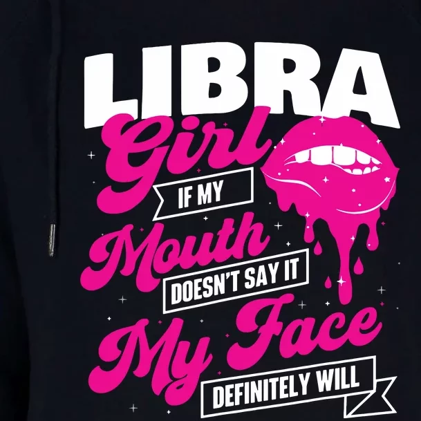 Libra Astrology Birthday Zodiac Sign Womens Funnel Neck Pullover Hood