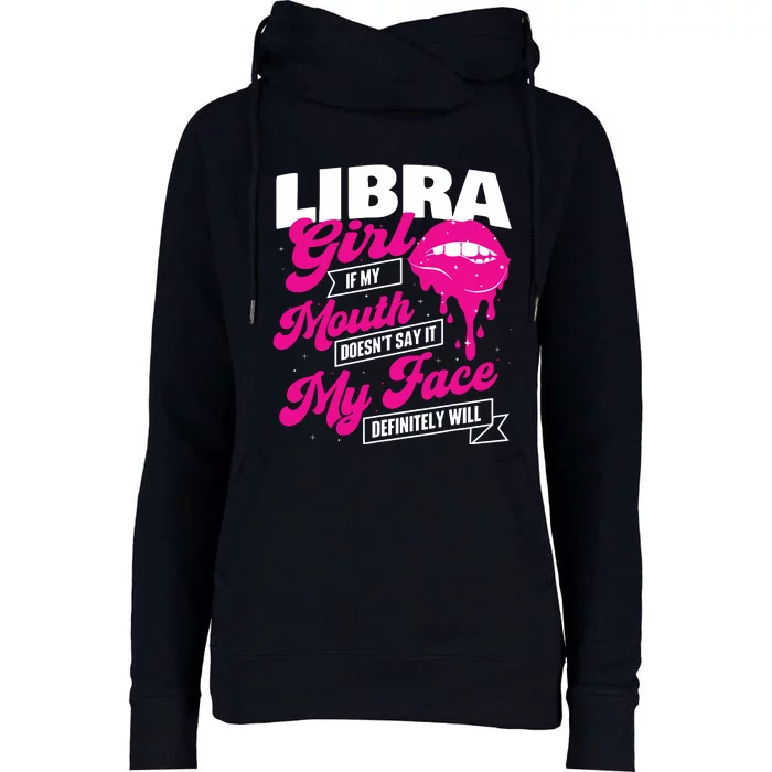 Libra Astrology Birthday Zodiac Sign Womens Funnel Neck Pullover Hood