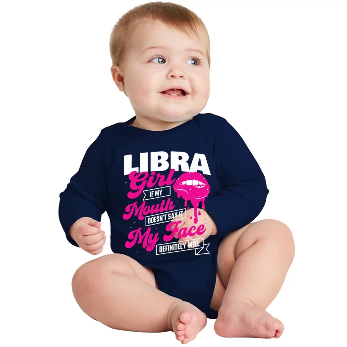 Libra Astrology Birthday Zodiac Sign Baby Long Sleeve Bodysuit